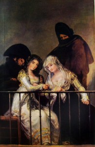 Goya: Majas al balcone